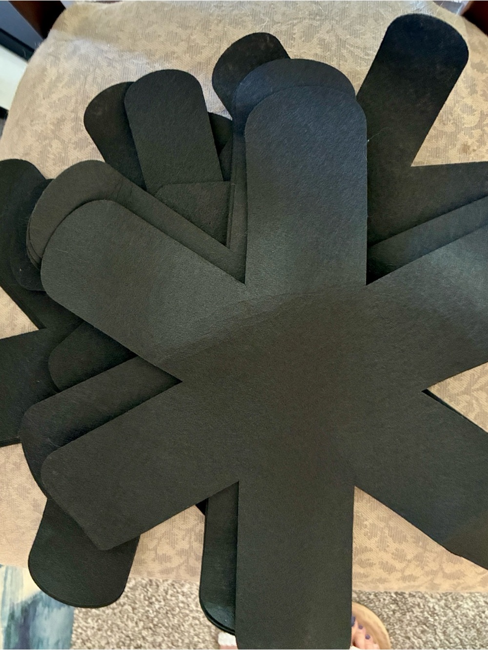 NEW Black felt anti-slip Pan and Pot protector separators